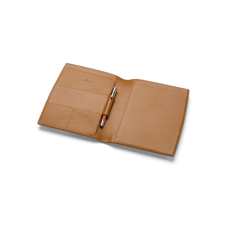 Graf von Faber-Castell Writing Case A5 Size – Black/Brown Grained