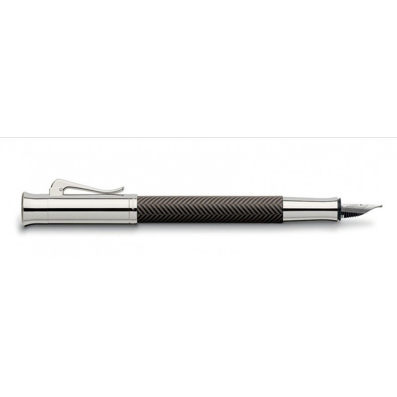 Graf von Faber Castell Guilloche Cisele Brown Fountain pen