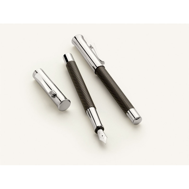 Graf von Faber Castell Guilloche Cisele Brown Fountain pen
