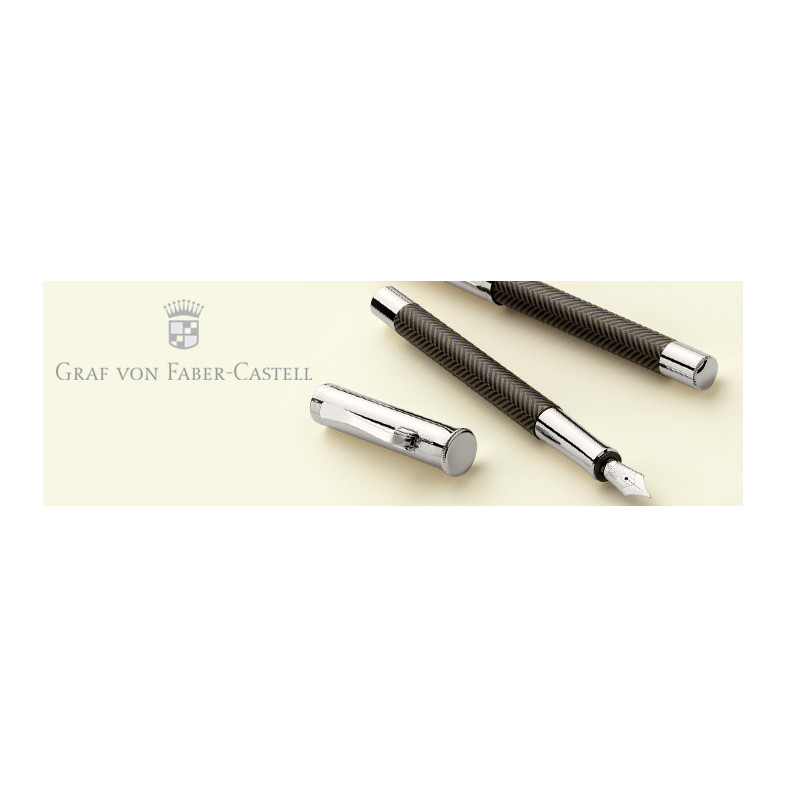 Graf von Faber Castell Guilloche Cisele Brown Fountain pen
