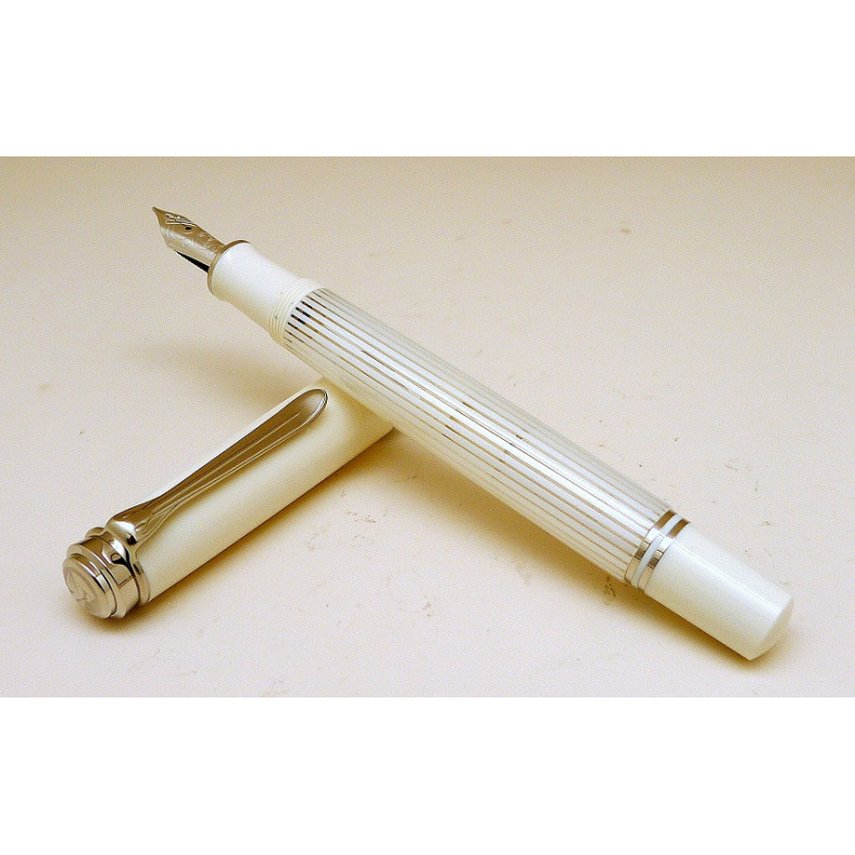 Pelikan M605 White Transparent Fountain Pen