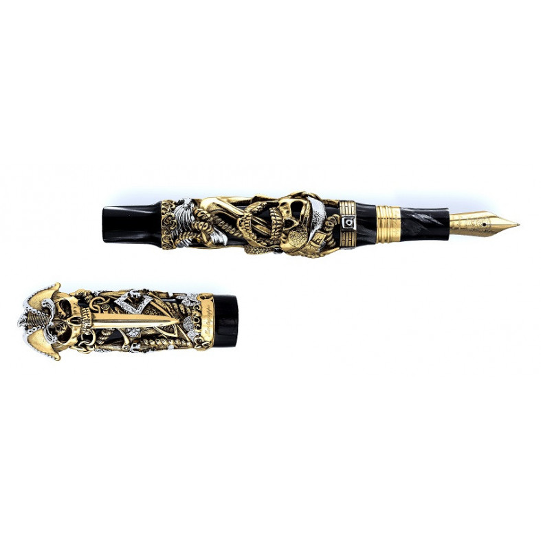 Montegrappa Limited Edition Pirates Gold Fountain Pen