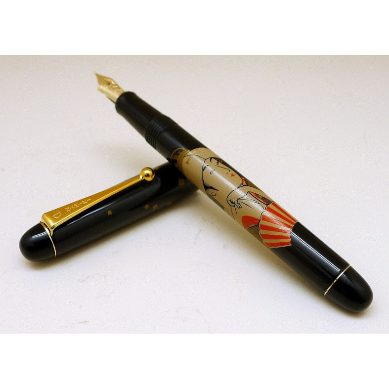 Namiki Nippon Art Ukiyo-e Toyohina Tomimoto Fountain Pen