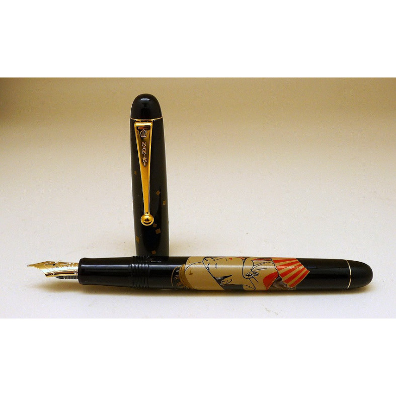 Namiki Nippon Art Ukiyo-e Toyohina Tomimoto Fountain Pen