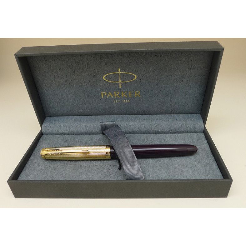 Parker 51 Premium Plum GT Fountain Pen 18K