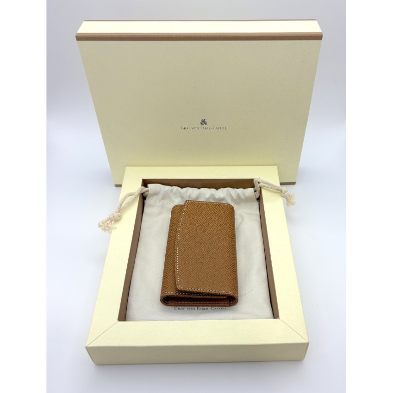 Graf von Faber-Castell Key Wallet Grained Brown