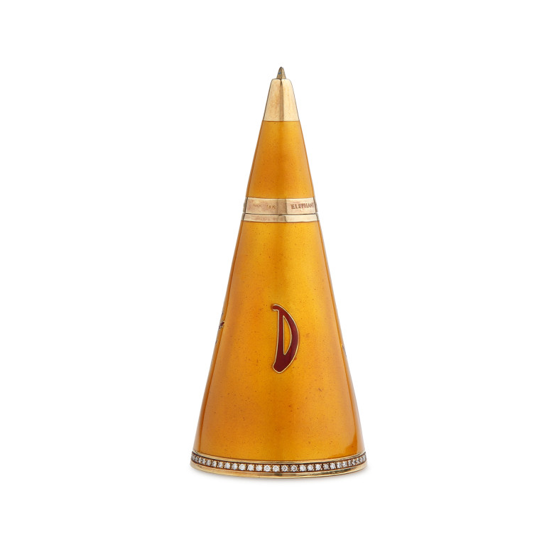 Elephant & Coral Oriental Riddle Conical Ball Pen